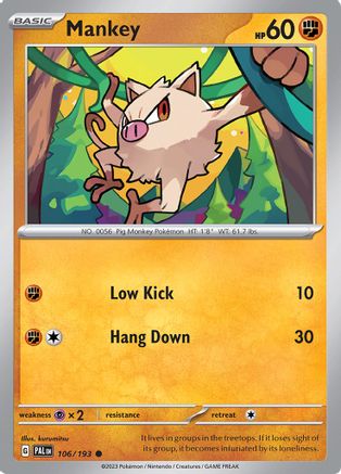 Mankey (106) - Paldea Evolved