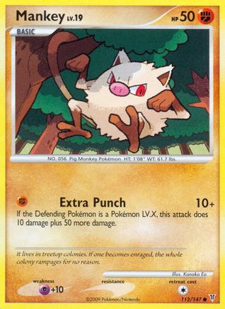 Mankey (112) Reverse Holofoil - Supreme Victors