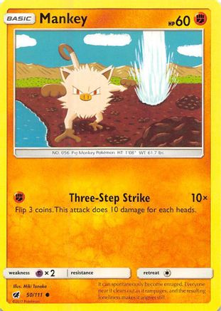 Mankey (50) Reverse Holofoil - Crimson Invasion