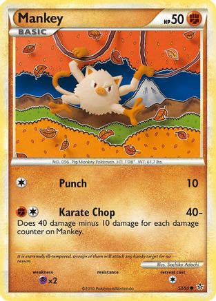 Mankey (53) Reverse Holofoil - Unleashed