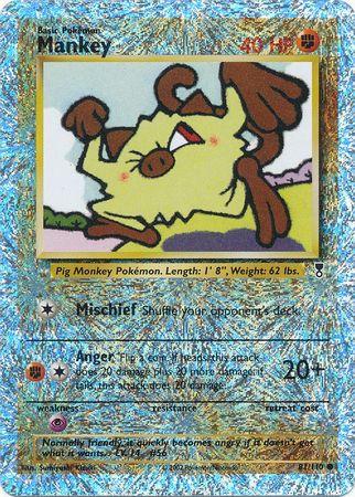 Mankey (81) Reverse Holofoil - Legendary Collection