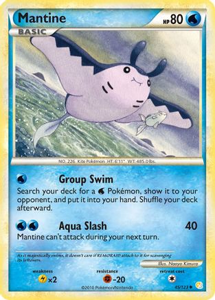 Mantine (45) Reverse Holofoil - HeartGold & SoulSilver