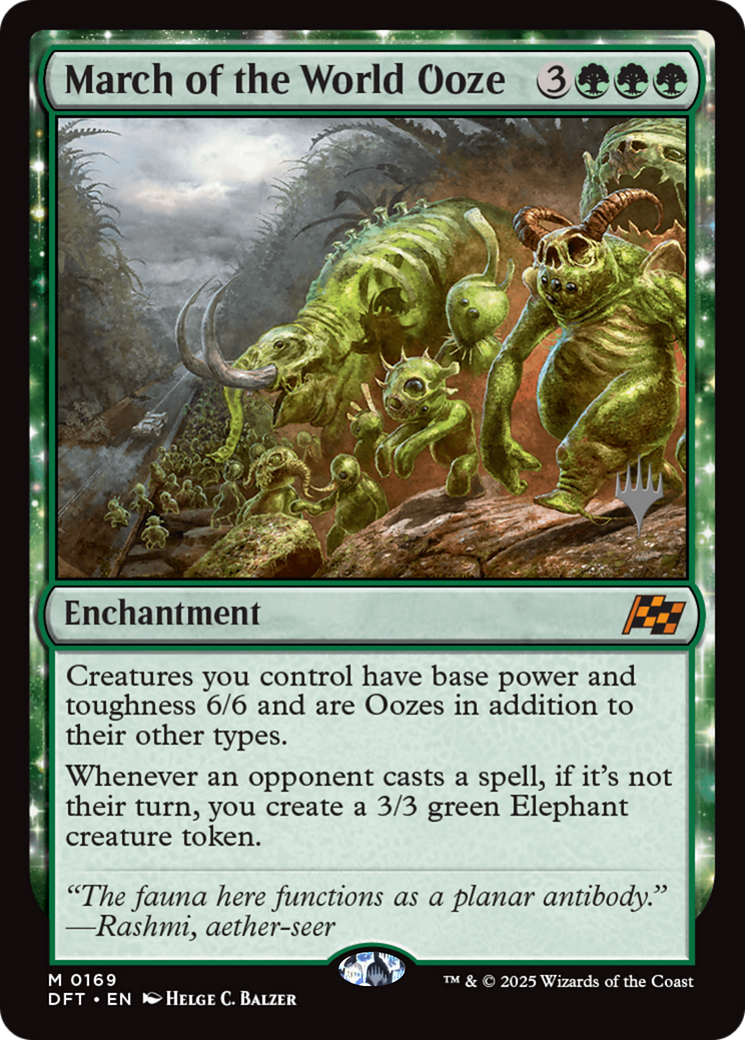 March of the World Ooze (Promo Pack) (169) Foil - Aetherdrift