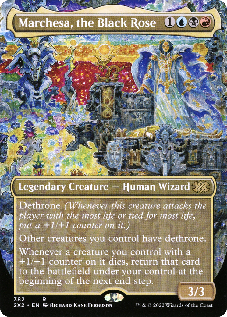 Marchesa, the Black Rose (Borderless) (382) Foil - Double Masters 2022