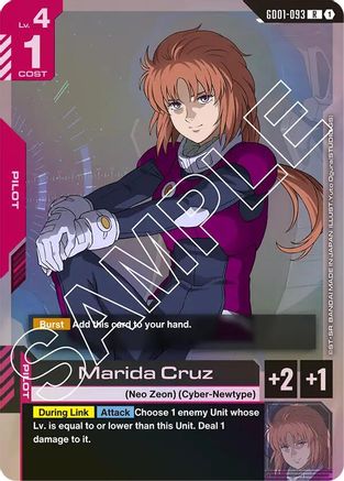 Marida Cruz (GD01-093) Holofoil - Newtype Rising
