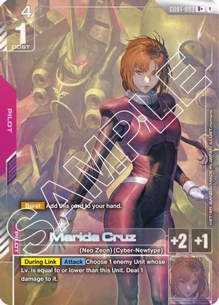 Marida Cruz (R+) (GD01-093) Holofoil - Newtype Rising
