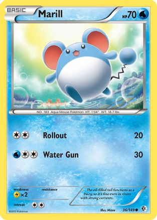 Marill (36) Reverse Holofoil - Boundaries Crossed