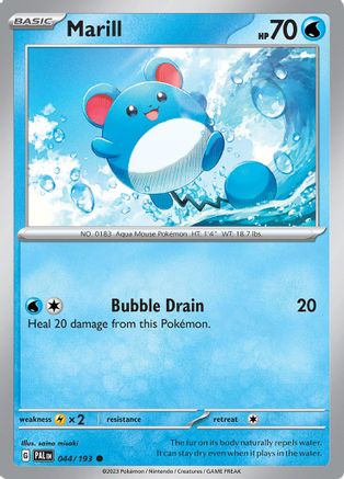 Marill (44) Reverse Holofoil - Paldea Evolved