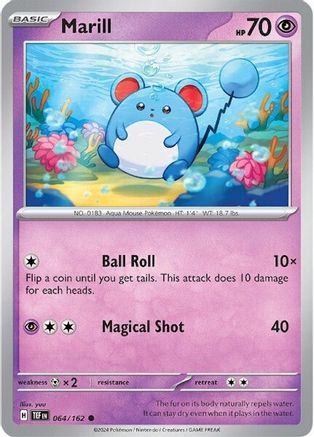 Marill (64) Reverse Holofoil - Temporal Forces