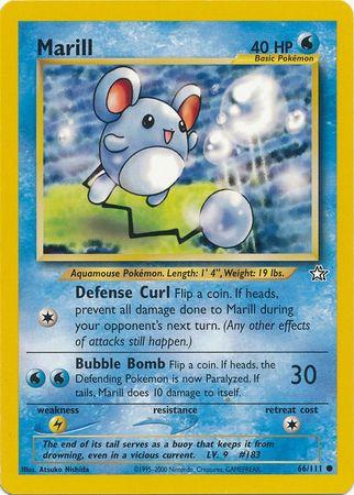 Marill (66) (Unlimited) - Neo Genesis