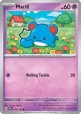 Marill (73) Reverse Holofoil - Surging Sparks