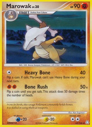Marowak (63) Reverse Holofoil - Legends Awakened