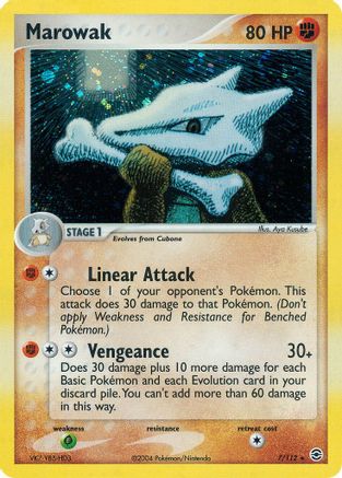 Marowak (7) Reverse Holofoil - FireRed & LeafGreen