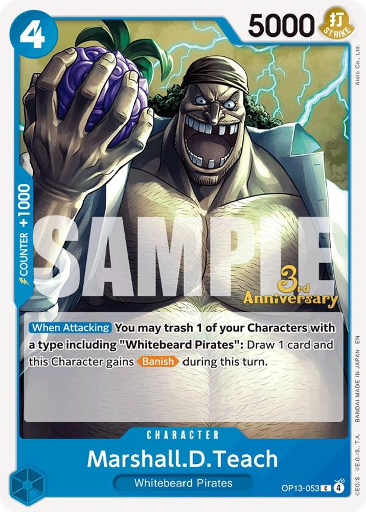 Marshall.D.Teach (OP13-053) 3rd Anniversary Tournament Cards