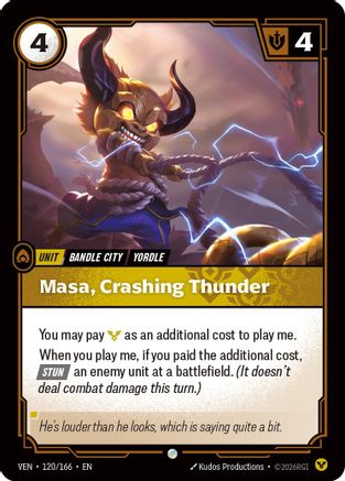 Masa – Crashing Thunder (120) - Vendetta