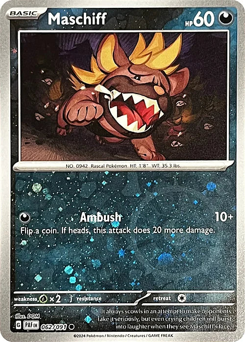 Maschiff (Reverse Cosmos Holo) (Costco Exclusive) (62) Reverse Holofoil - Miscellaneous Cards & Products