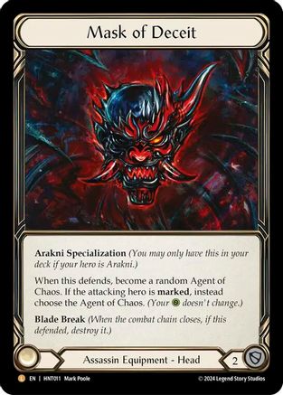 Mask of Deceit (HNT011) Rainbow Foil - The Hunted