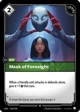 Mask of Foresight (060) - Origins
