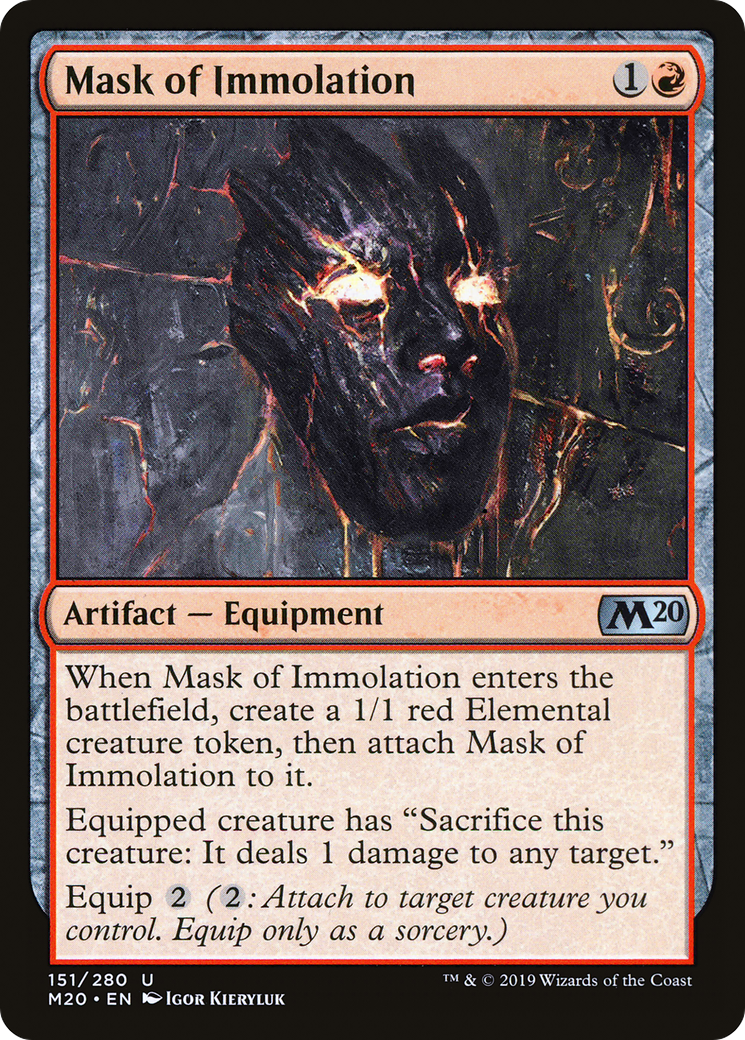 Mask of Immolation (151) - Core Set 2020 Foil