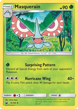 Masquerain (16) Reverse Holofoil - Celestial Storm