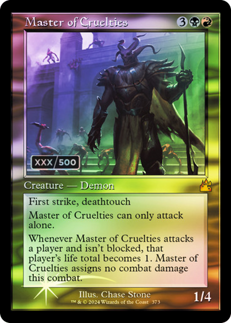 Master of Cruelties (Retro) (Serial Numbered) (373) Foil - Ravnica Remastered