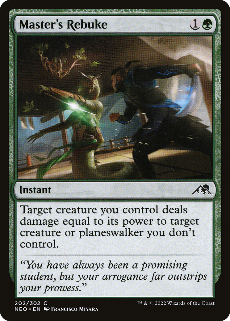 Master's Rebuke (202) - Kamigawa: Neon Dynasty Foil