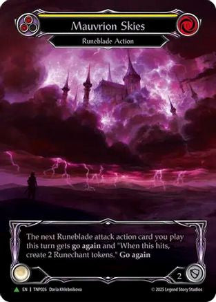 Mauvrion Skies (Yellow) (Marvel) (TNP026) Rainbow Foil - Flesh and Blood: Promo Cards