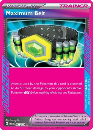 Maximum Belt (117) Holofoil - Prismatic Evolutions