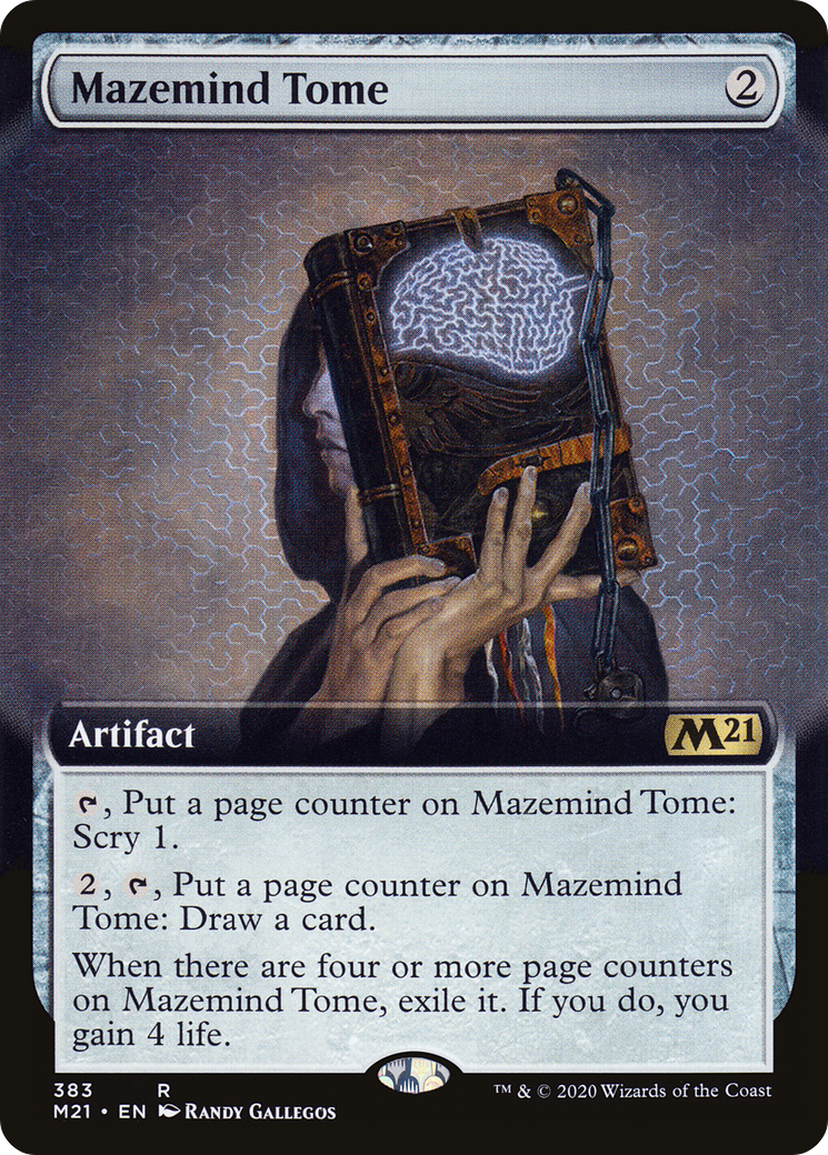 Mazemind Tome (Extended Art) (383) - Core Set 2021 Foil