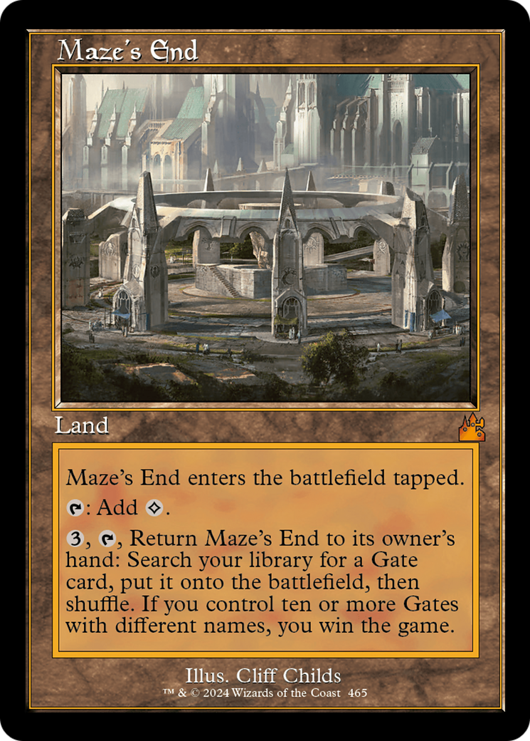 Maze's End (Retro) (465) Foil - Ravnica Remastered