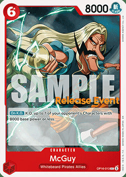 McGuy (OP16-013) Release Event Cards
