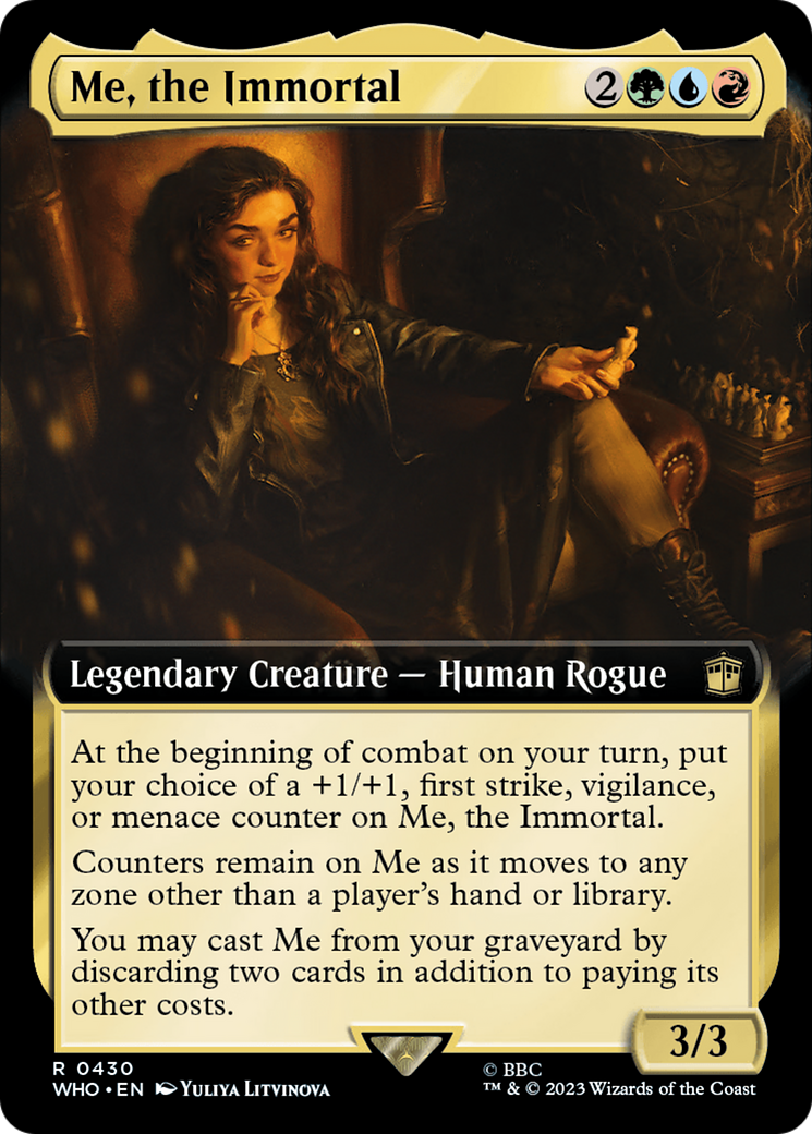 Me, the Immortal (Extended Art) (430) Foil - Doctor Who