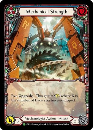 Mechanical Strength (Blue) (Extended Art) (LGS226) Rainbow Foil - Flesh and Blood: Promo Cards