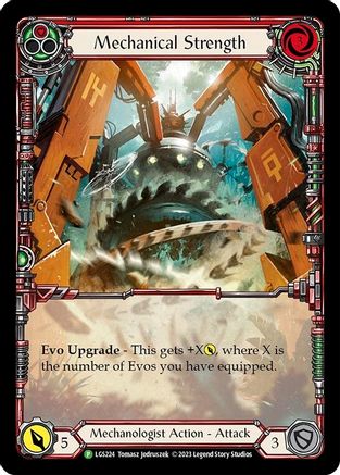 Mechanical Strength (Red) (Extended Art) (LGS224) Rainbow Foil - Flesh and Blood: Promo Cards