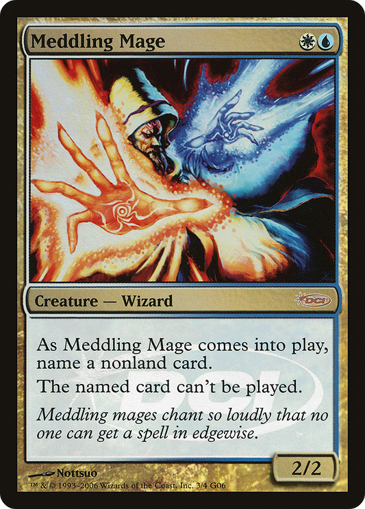 Meddling Mage (003) Foil - Judge Gift Cards 2006