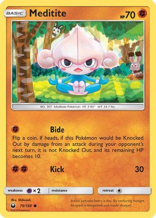 Meditite (76) Reverse Holofoil - Celestial Storm