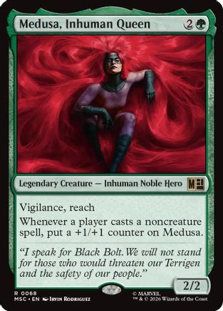Medusa, Inhuman Queen (068) - Commander: Marvel Super Heroes