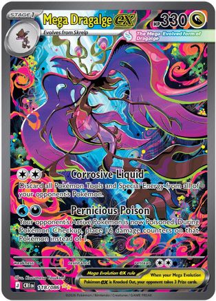 Mega Dragalge ex (Alternate Full Art) (118) Holofoil - Chaos Rising
