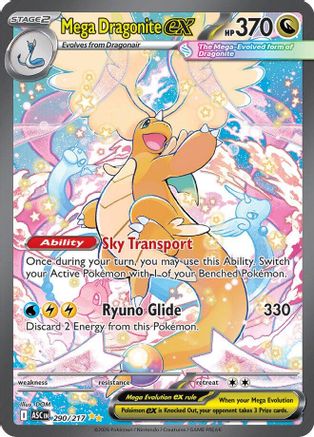 Mega Dragonite ex (Alternate Full Art) (290) Holofoil - Ascended Heroes