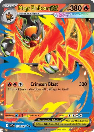 Mega Emboar ex (31) Holofoil - Ascended Heroes