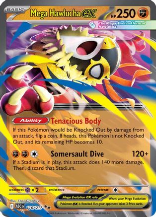 Mega Hawlucha ex (116) Holofoil - Ascended Heroes