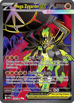 Mega Zygarde ex (Full Art) (104) Holofoil - Perfect Order