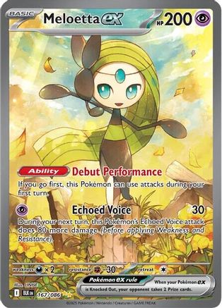Meloetta ex (Alternate Full Art) (167) Holofoil - Black Bolt