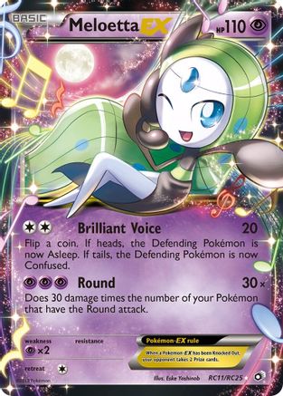 Meloetta EX (RC11) (Radiant Collection) Holofoil - Legendary Treasures