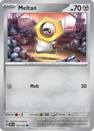 Meltan (152) Reverse Holofoil - Obsidian Flames