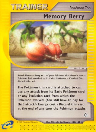 Memory Berry (128) Reverse Holofoil - Aquapolis