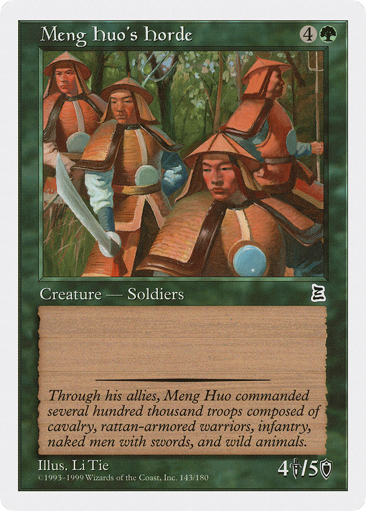 Meng Huo's Horde (143) - Portal Three Kingdoms