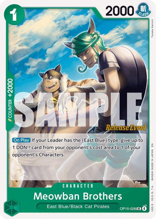 Meowban Brothers (OP15-028) Release Event Cards