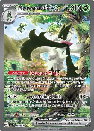 Meowscarada ex (Alternate Full Art) (256) Holofoil - Paldea Evolved