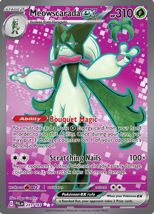 Meowscarada ex (Full Art) (231) Holofoil - Paldea Evolved